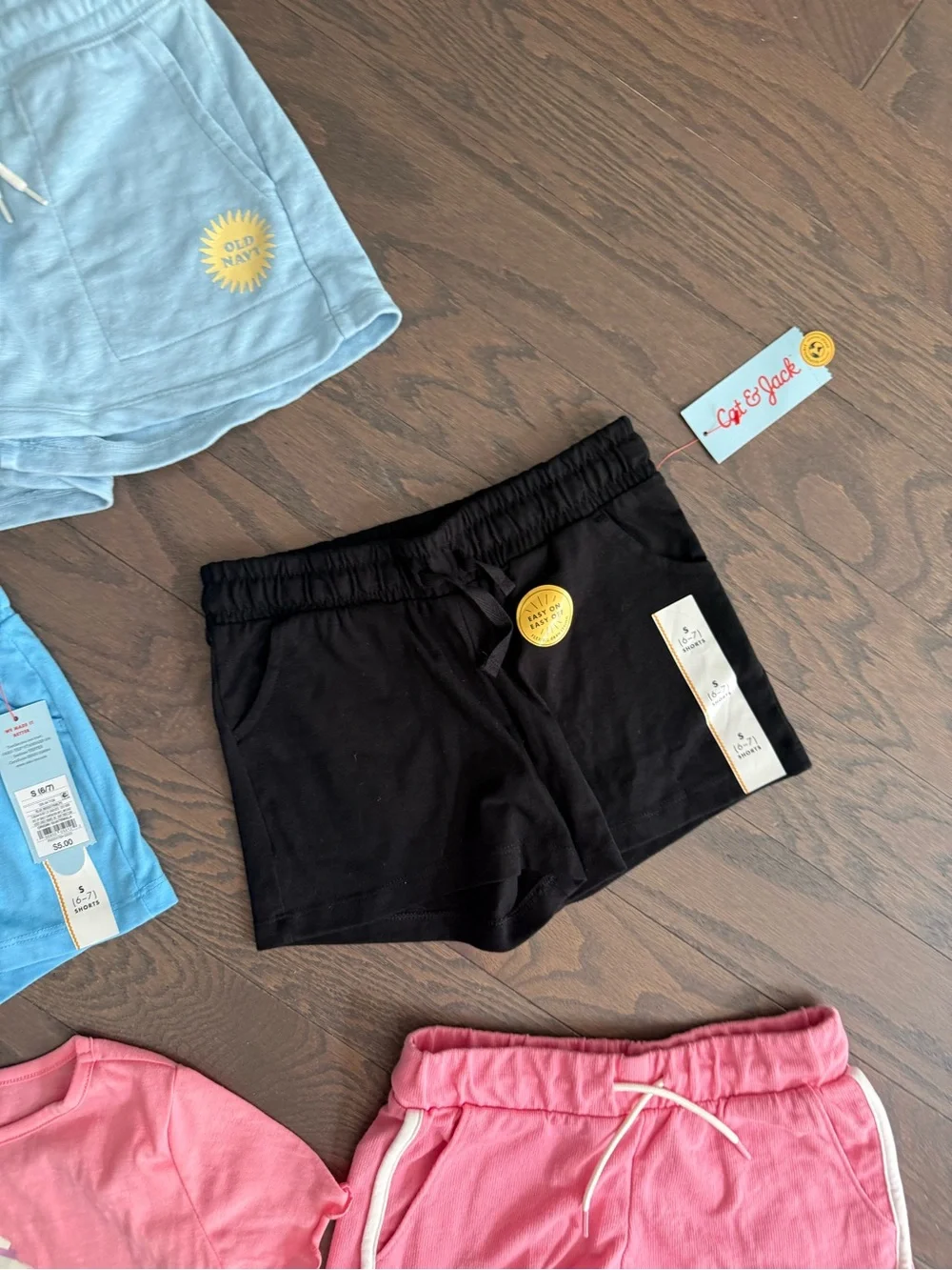 Girls clothes pull on shorts lot dog pajama sz 6/7 old navy & cat & jack summer